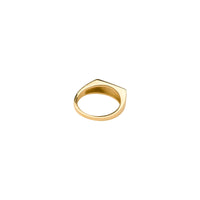 14k Gold Rectangle Signet Ring