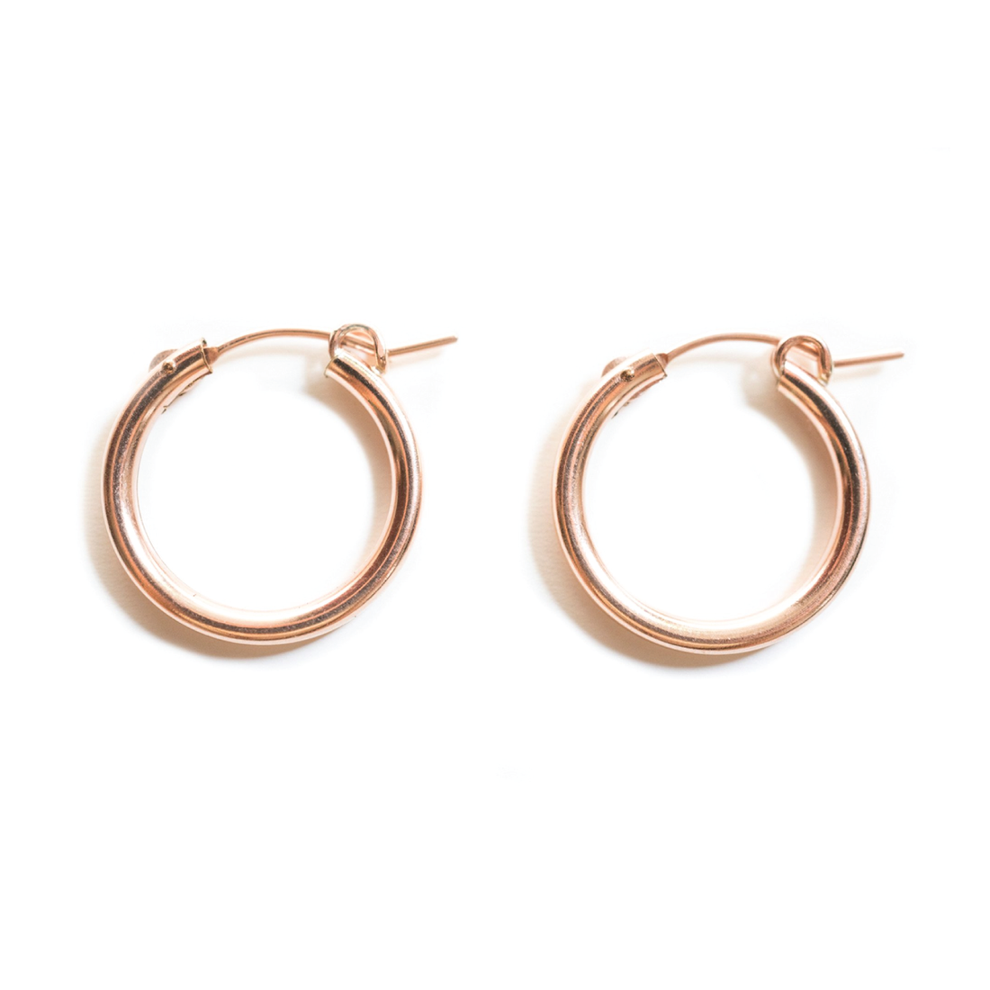 Rose Gold Clasp Hoops