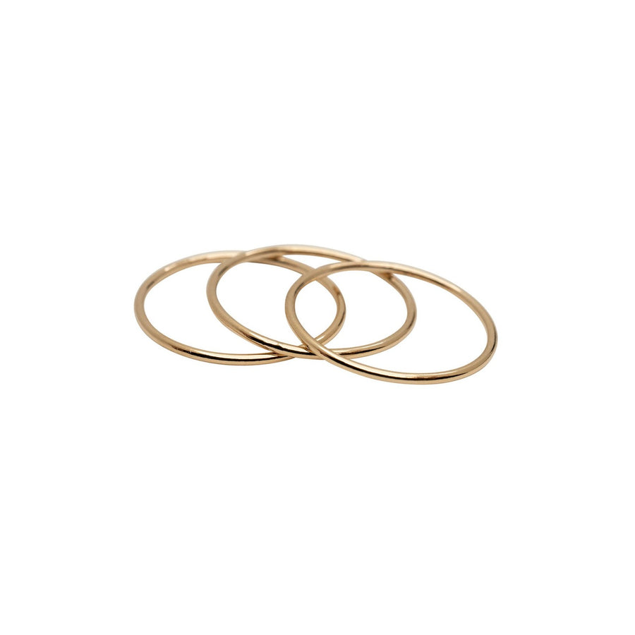 Gold Stackable Ring Set of 3
