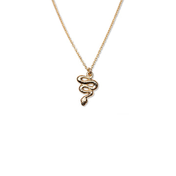 14k Serpent Necklace