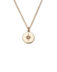 14k Starburst Diamond Necklace