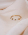 14k Triple Baguette Ring