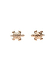 Gold Turtle Stud Earrings