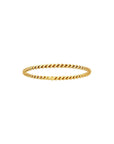 Gold Dainty Twist Stacker Ring