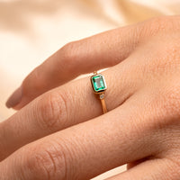14k Vintage Emerald Ring